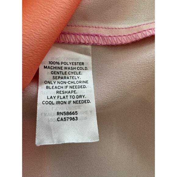 NEW BP. NORDSTROM Pink Mystic Canyon Dip dye Cowl Neck Mini dress Large VACAY - Picture 6 of 7